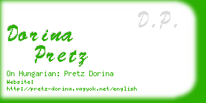 dorina pretz business card